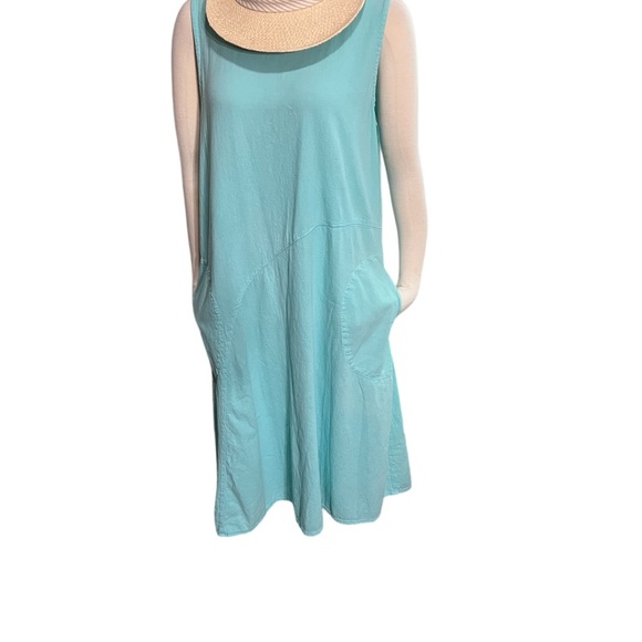 Eucalyptus Relaxed Fit Summer Light Turquoise Sleeveless Dress size L - Picture 6 of 9